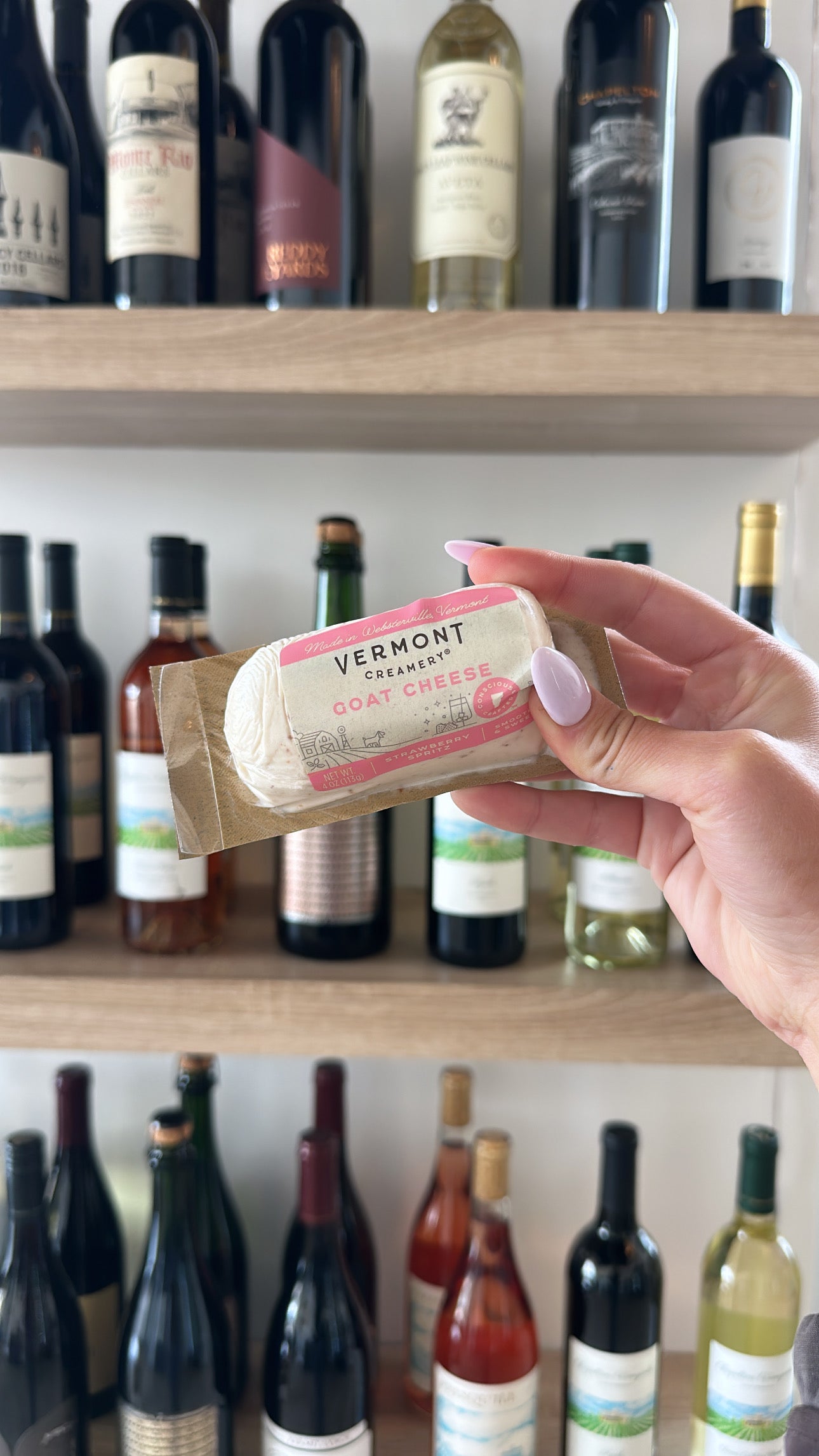 Vermont Creamery Strawberry Rose Spritz Goat Cheese