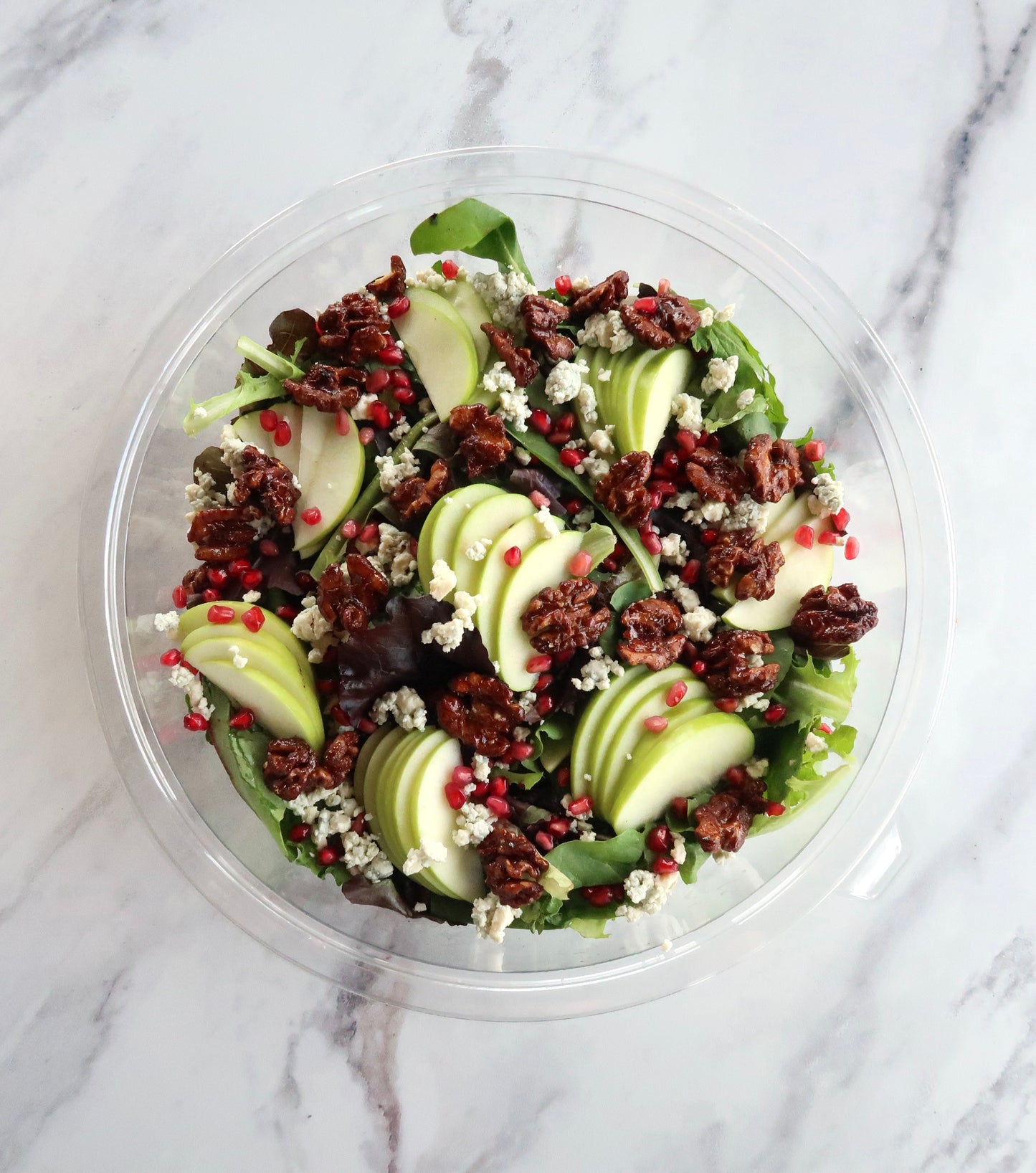 Blue Cheese, Pomegranite, Walnut Salad